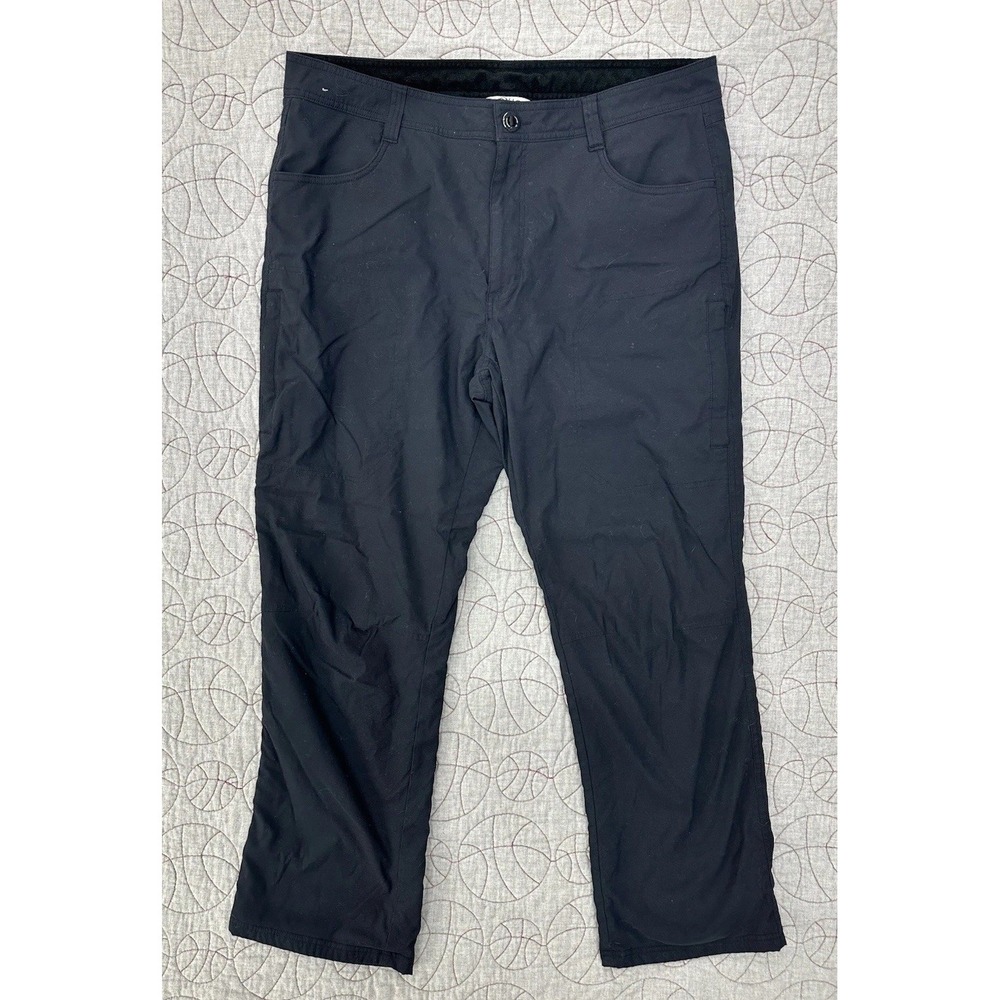 Orvis Fleece Lined Stretch Pants Mens 38x30 Black Outdoor Hiking 1525909‎